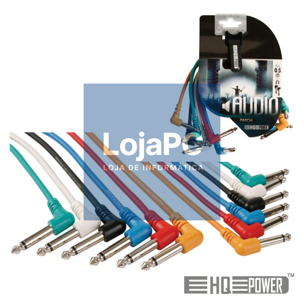 CABO 6-JACK 6.35MM MACHO / MACHO 1M HQ POWER