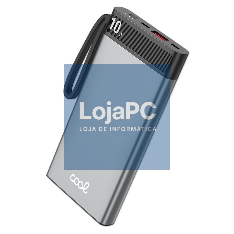 External Battery Universal Power Bank 10.000 mAh COOL (3A / 20W PD) Silver