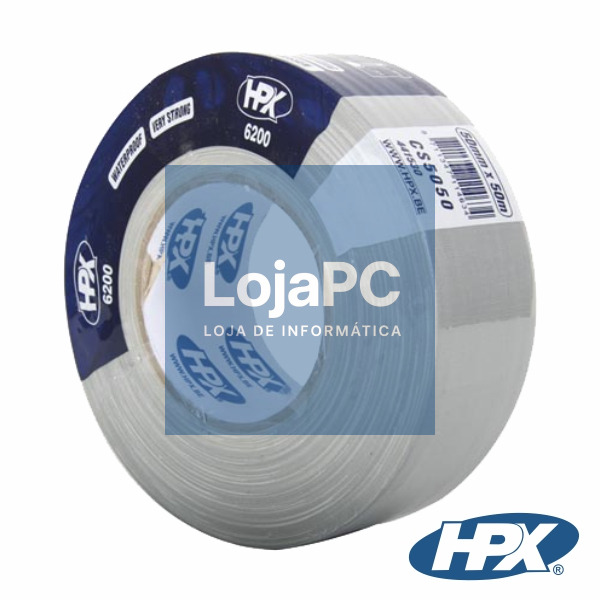 FITA DE TELA PROFISSIONAL HPX 50MMx50M PRATA