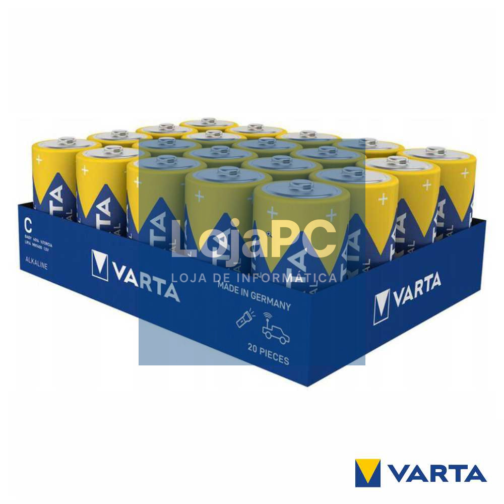 Pilha Alcalina LR14/C 1.5v 20x Industrial Pro VARTA