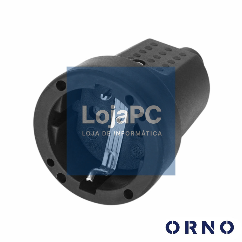 Ficha Schuko Fêmea 2P+E 230V ORNO