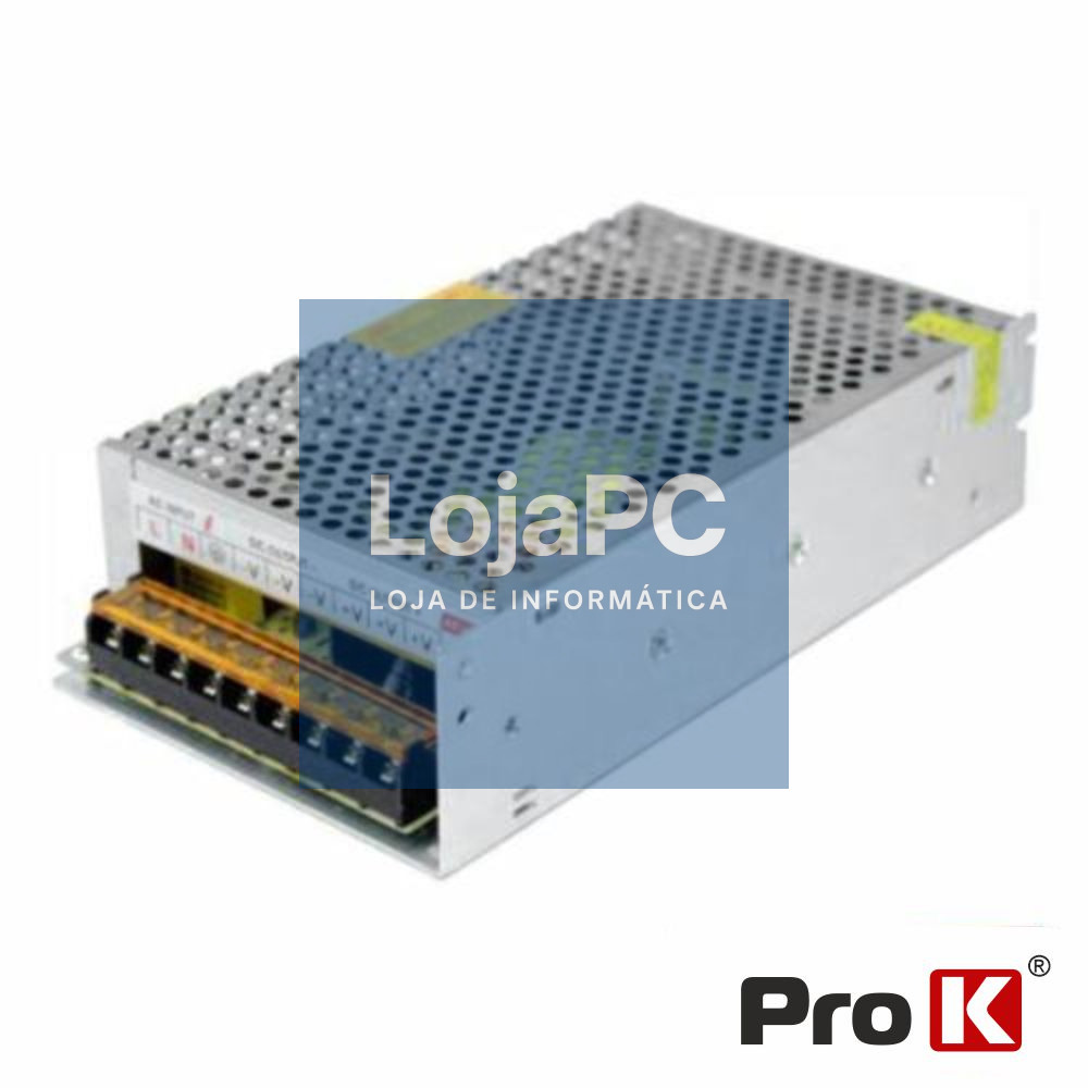 Fonte de Alimentação Industrial 12V 240W 20A PROK