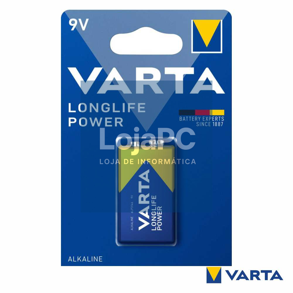 Pilha Alcalina 9V/6LP3146 Longlife Energy VARTA