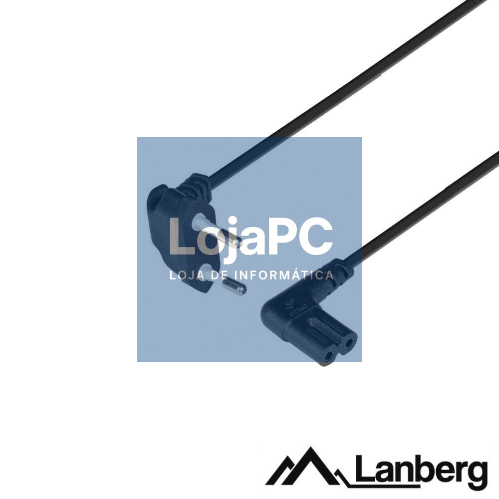 Cabo Alimentação IEC C7 90º Tipo 8 3m LANBERG