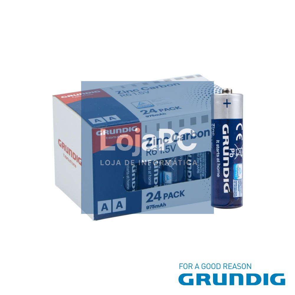 Pilha Zinco-Carvão R6/AA 1.5V 24x GRUNDIG