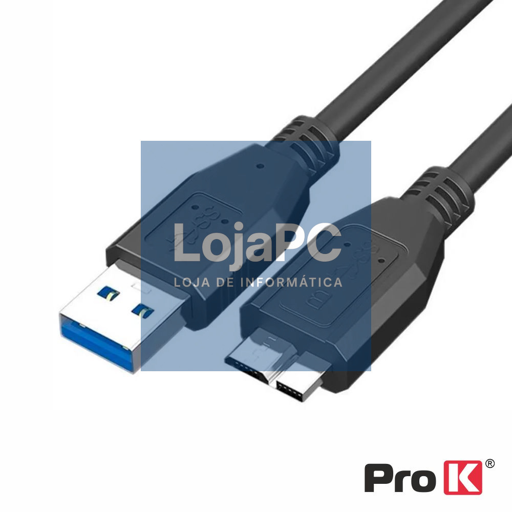 CABO USB-A 3.0 MACHO / MICRO USB-B MACHO 1.8M PROK