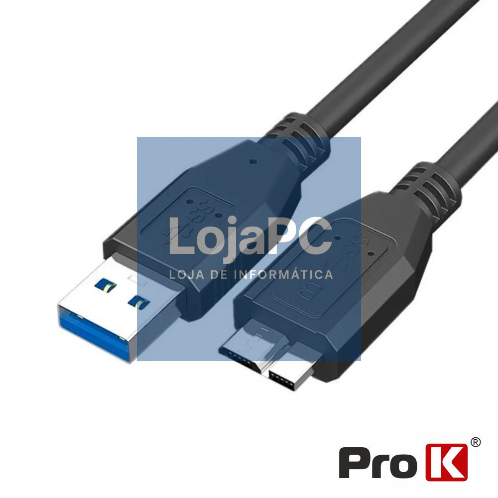 Cabo USB-A 3.0 Macho / Micro USB-B Macho 1m PROK