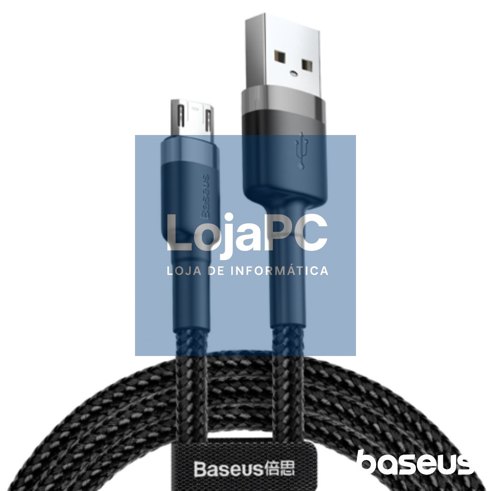 Cabo USB-A 2.0 Macho P/ Micro USB Macho 2m Cafule BASEUS