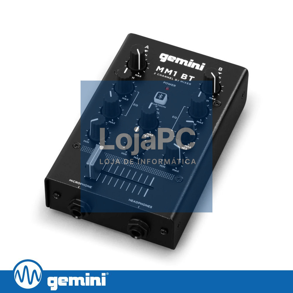 Mesa De Mistura 2 Canais Rec Bluetooth GEMINI