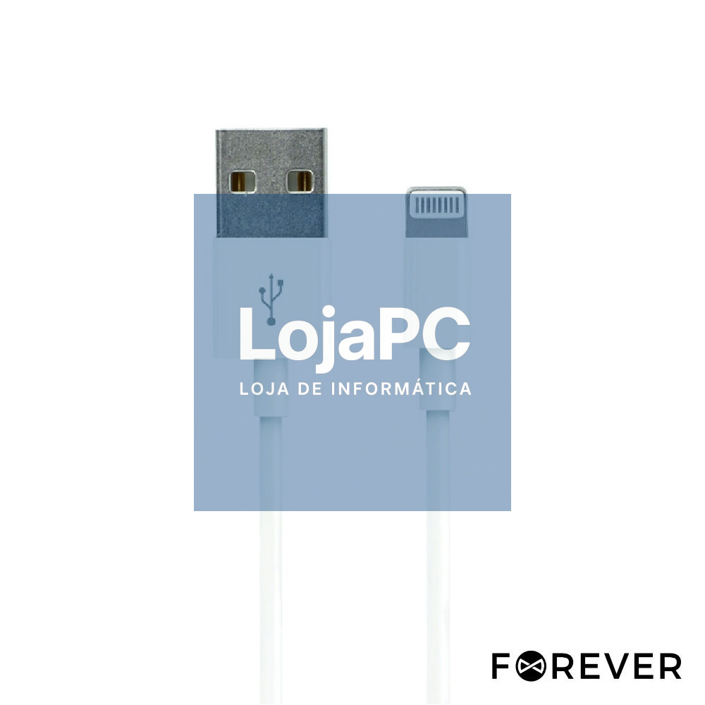 CABO USB-A 2.0 MACHO / LIGHTNING MACHO 1M FOREVER