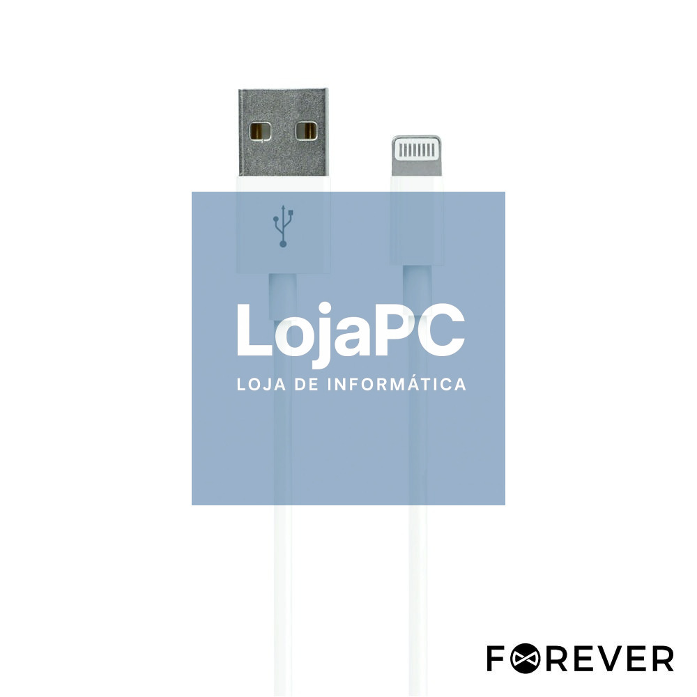 CABO USB-A 2.0 MACHO / LIGHTNING MACHO 3M FOREVER