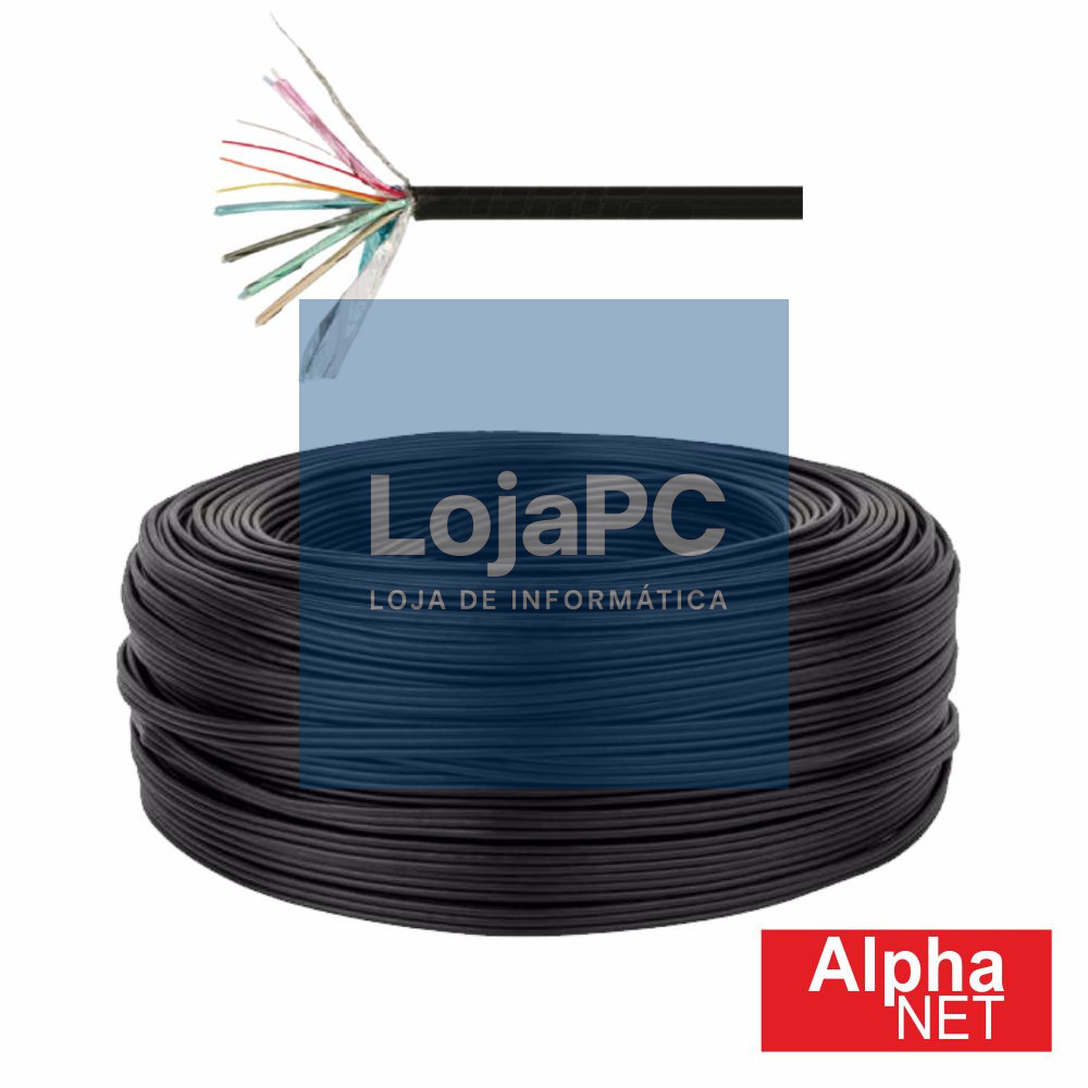 Cabo Áudio/Vídeo HDMI Ø7.3mm Preto ALPHANET