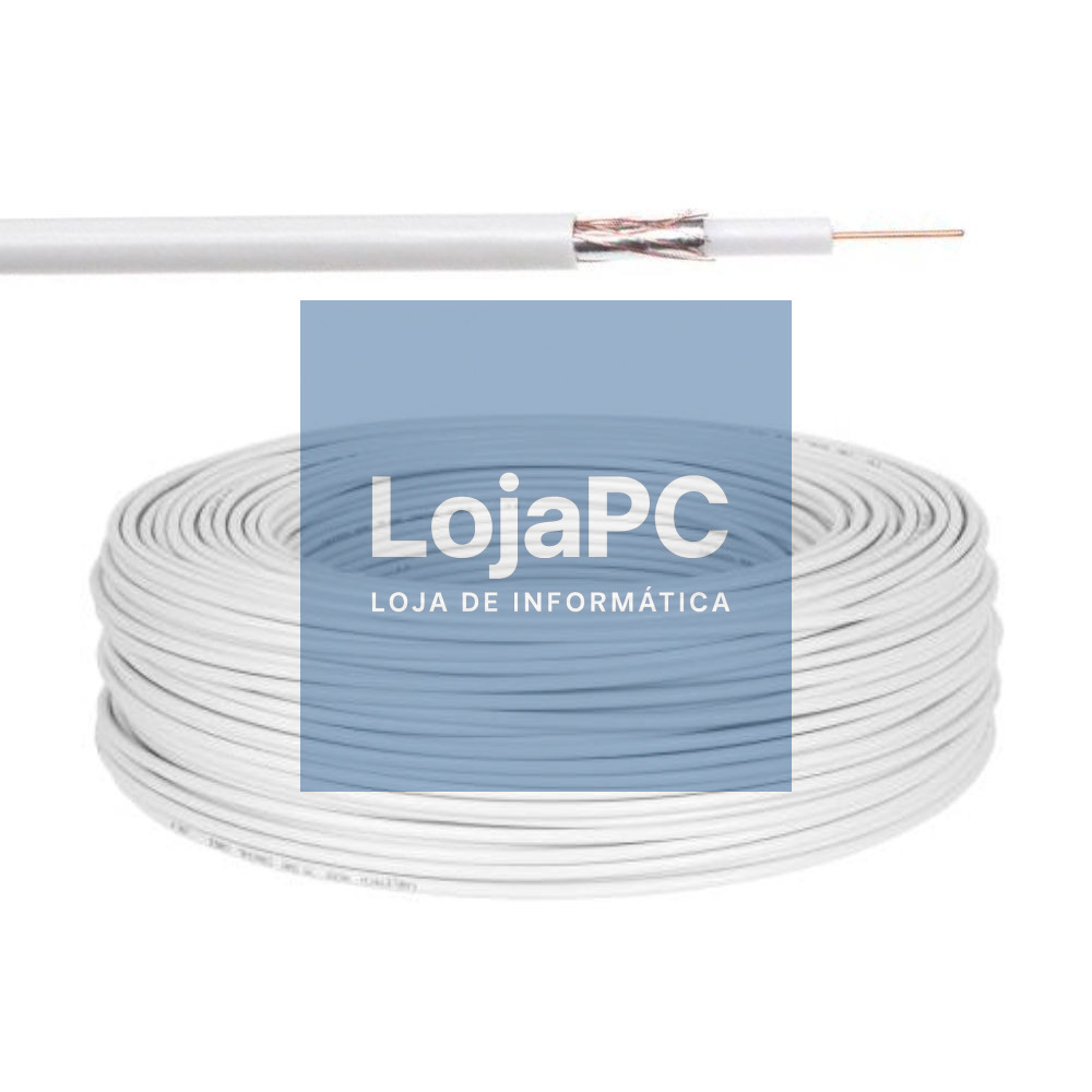 Cabo Coaxial 75 Ohm RG59 Branco
