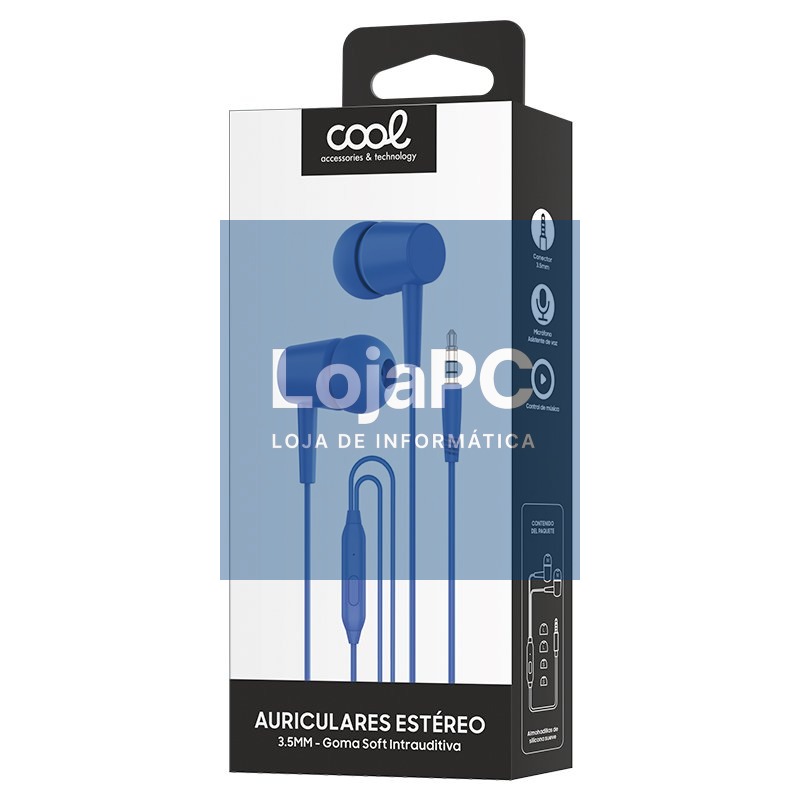 Headphones 3.5 mm COOL Bear Stereo With Micro Blue — imagem 2