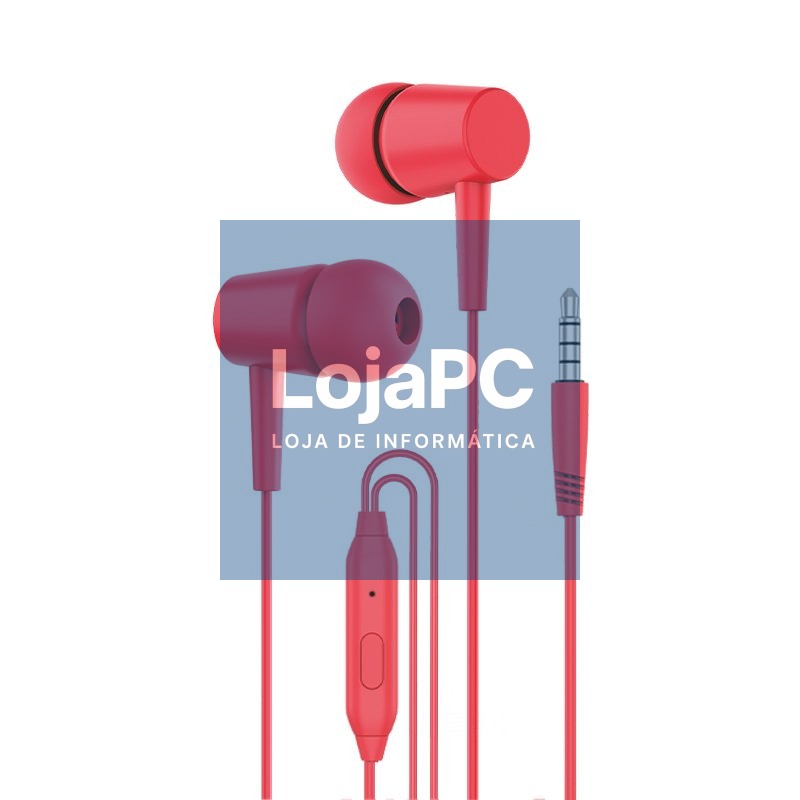 Headphones 3.5 mm COOL Bear Stereo With Micro Red
