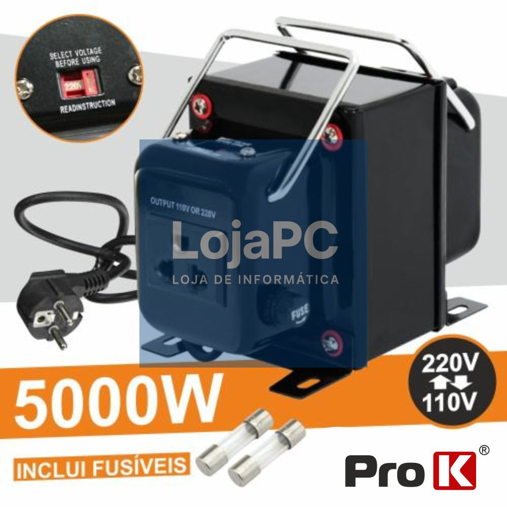 ALIMENTADOR 110V-220V / 220V-110V 5000W PROK