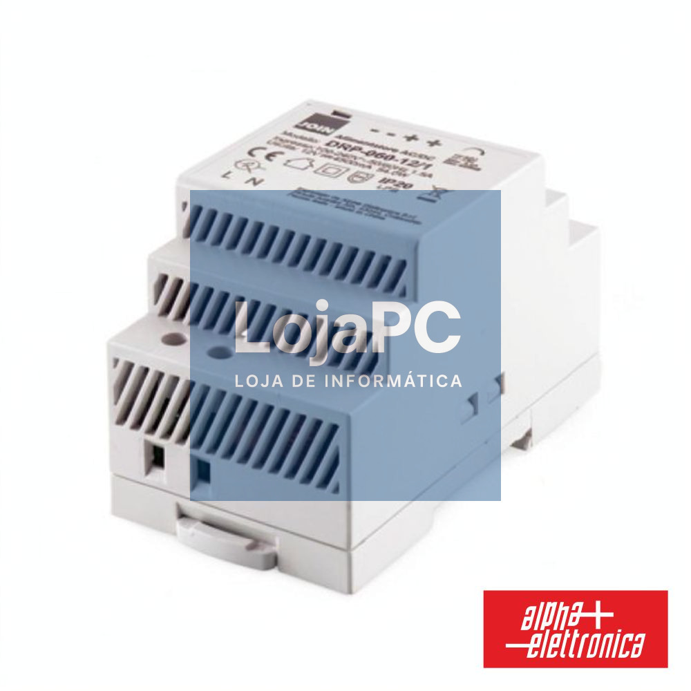 Fonte De Alimentação 12V 4.5A 54W DIN ALPHA