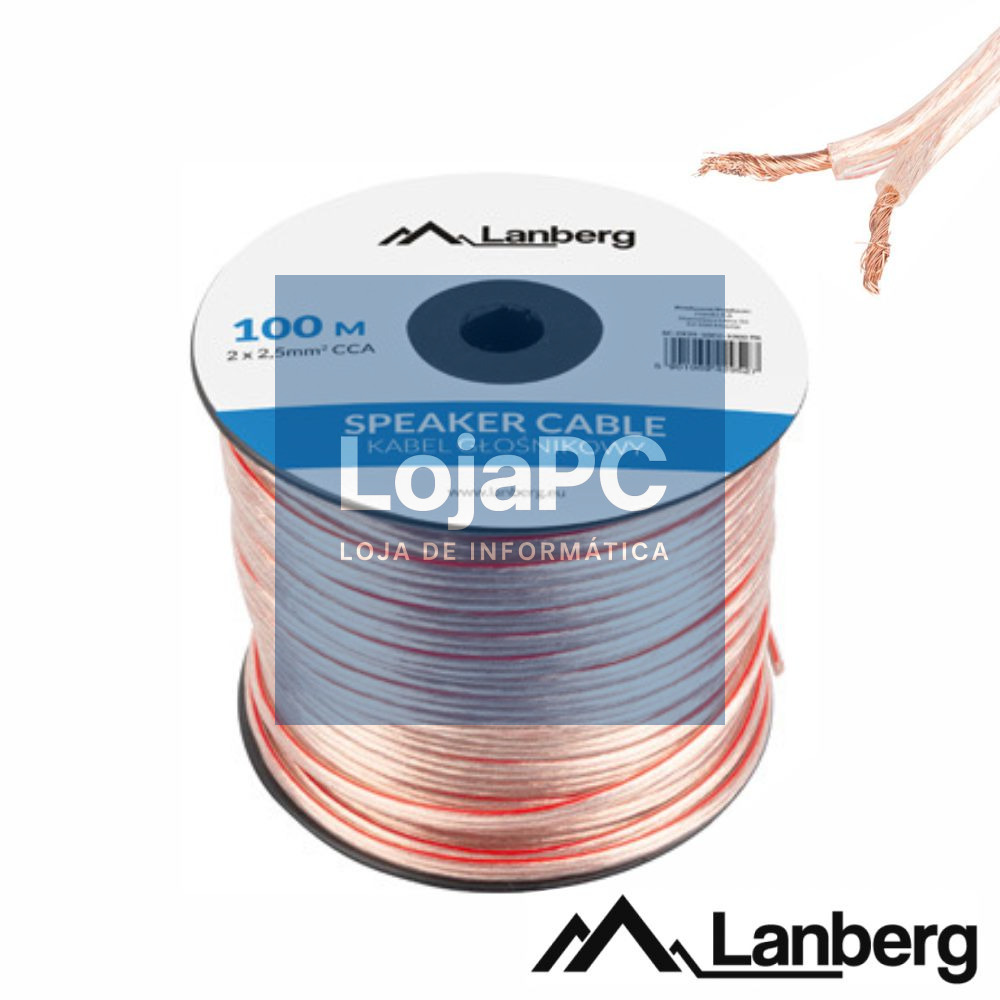 Cabo Coluna 2x2.50mm Transparente Paralelo LANBERG