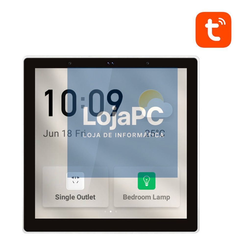 Ecrã Tátil Inteligente HMI WiFi BT Zigbee Tuya AVATTO