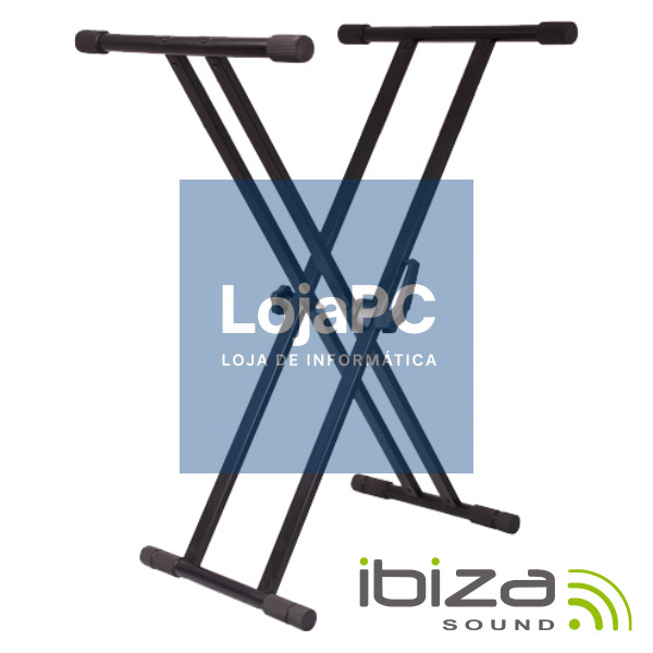 SUPORTE P/ TECLADO BLOQUEIO DUPLO 65-96CM 75KG IBIZA