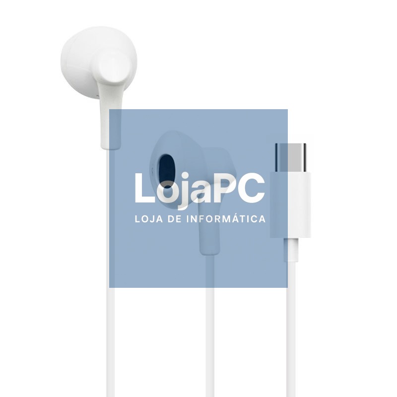 Headphones Button COOL Stereo Type-C With Mic (Digital) White — imagem 4