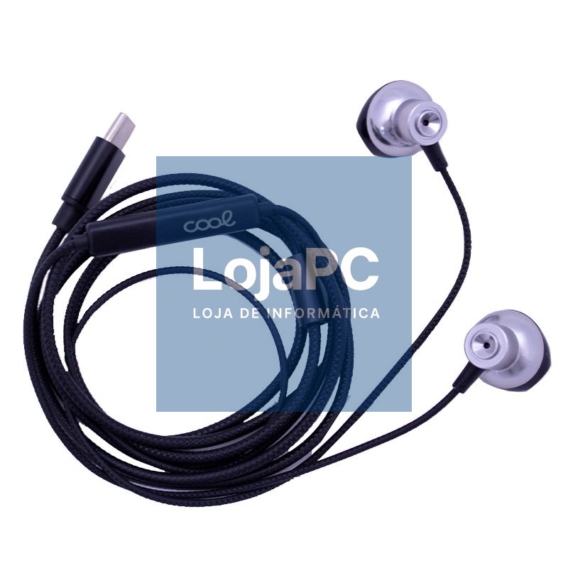 Headphones COOL Stereo Type-C Metal With Mic Silver — imagem 3