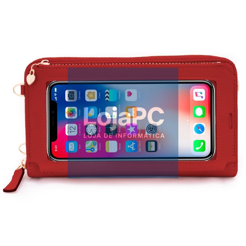 Horizontal Universal Bag Up to 6.7 in. COOL Maroon