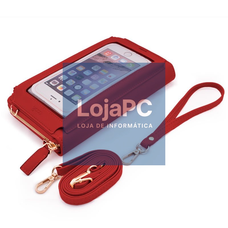 Horizontal Universal Bag Up to 6.7 in. COOL Maroon — imagem 3