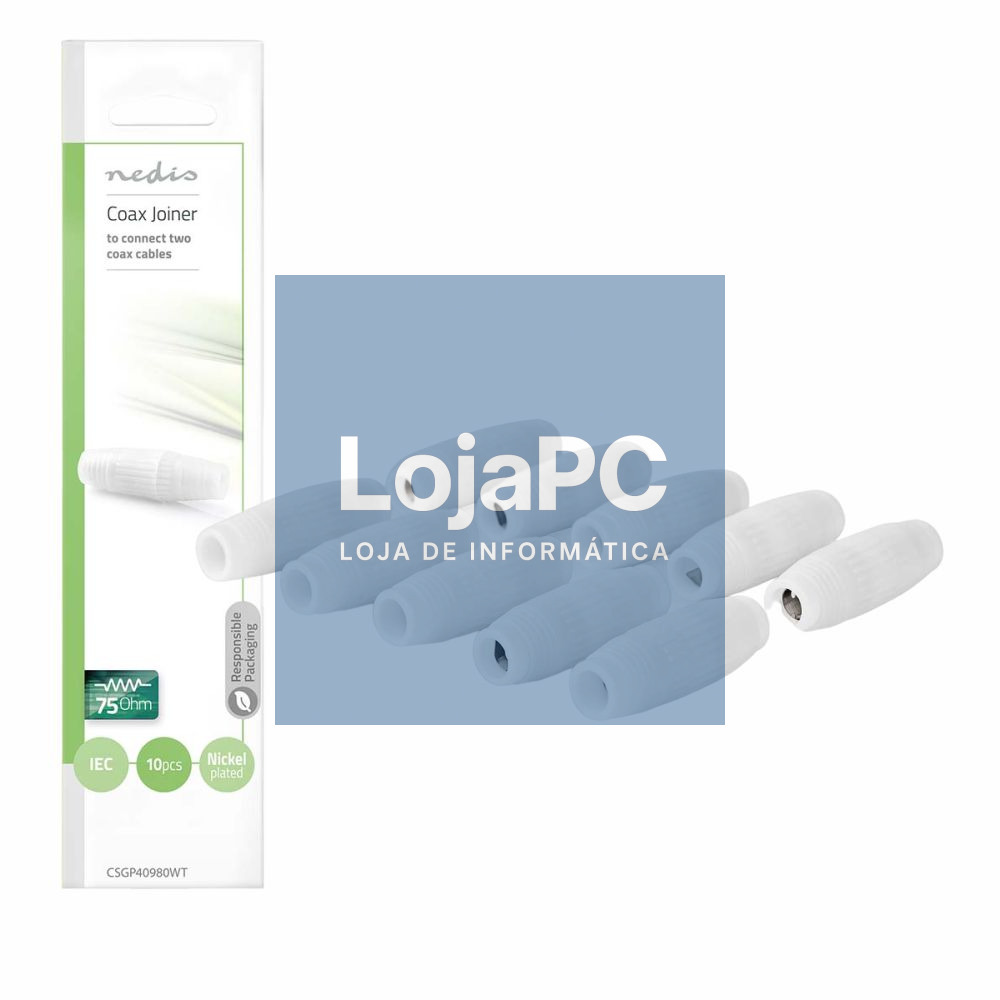 Ficha União Coaxial NEDIS