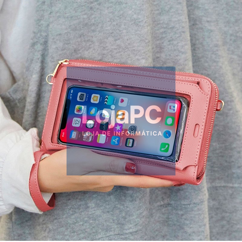 Horizontal Universal Bag Up to 6.7 inch COOL Pink — imagem 3