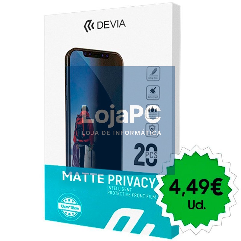Hydrogel Protector Devia Privacy Protector Front Film Intelligent (Pack 20 units)