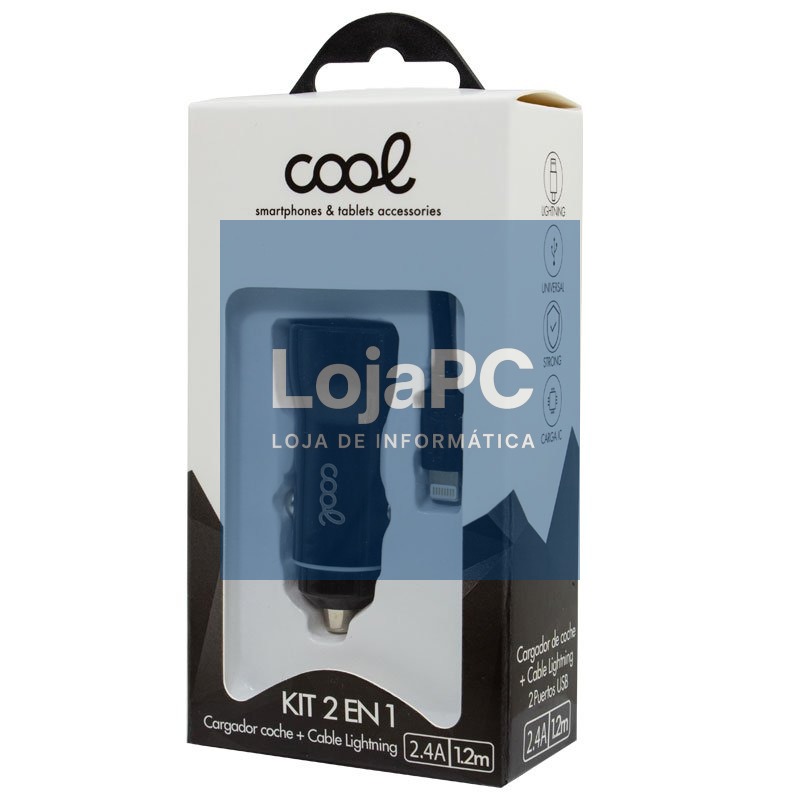 iPhone / iPad Car Charger Lightning connection (2 x USB) COOL — imagem 3