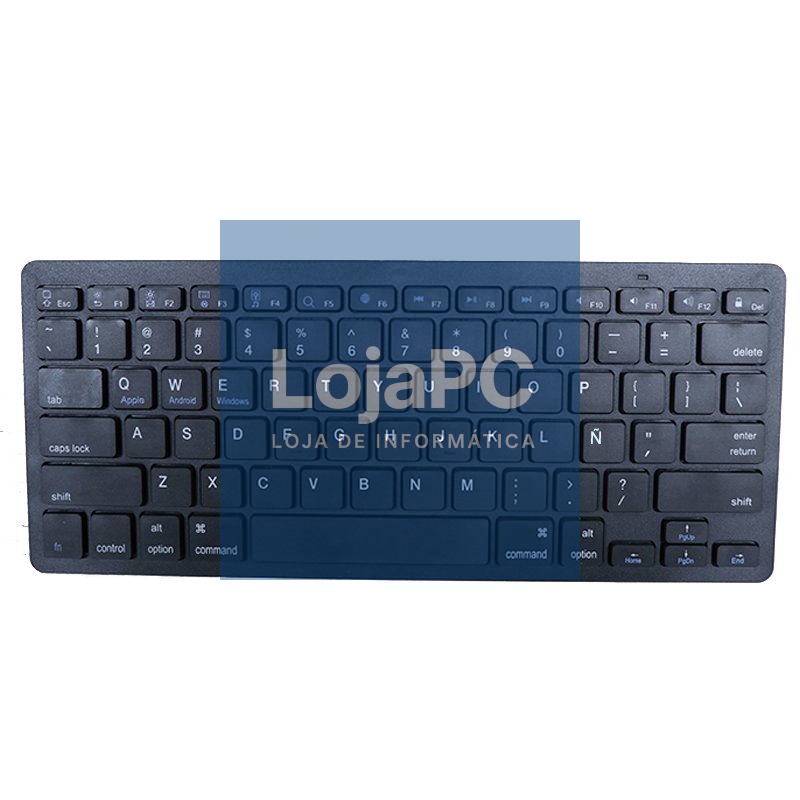 Keyboard PC Spanish Bluetooth Slim COOL Black — imagem 4