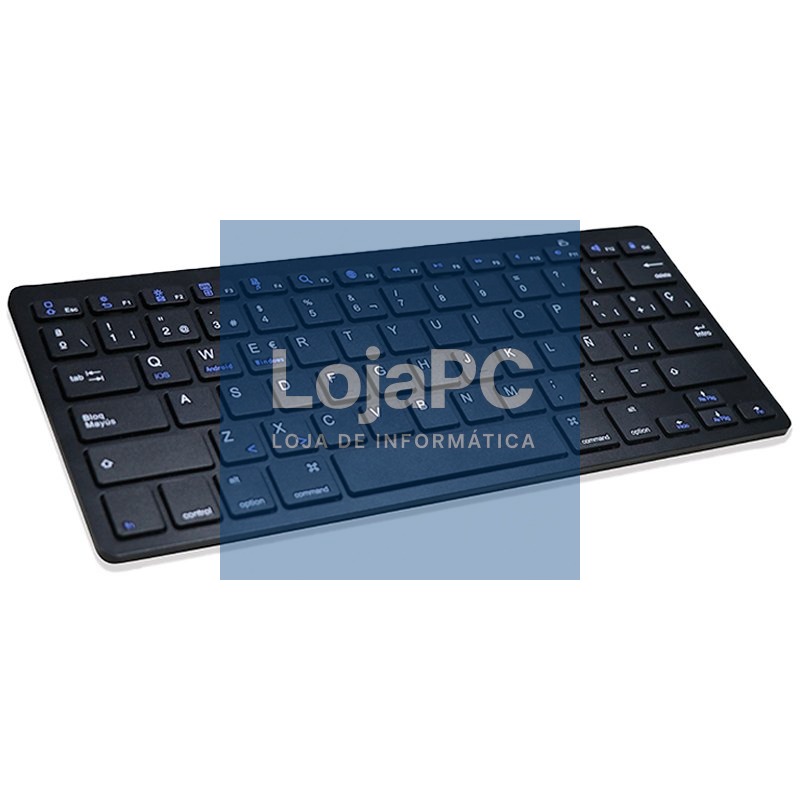 Keyboard PC Spanish Bluetooth Slim COOL Black — imagem 2