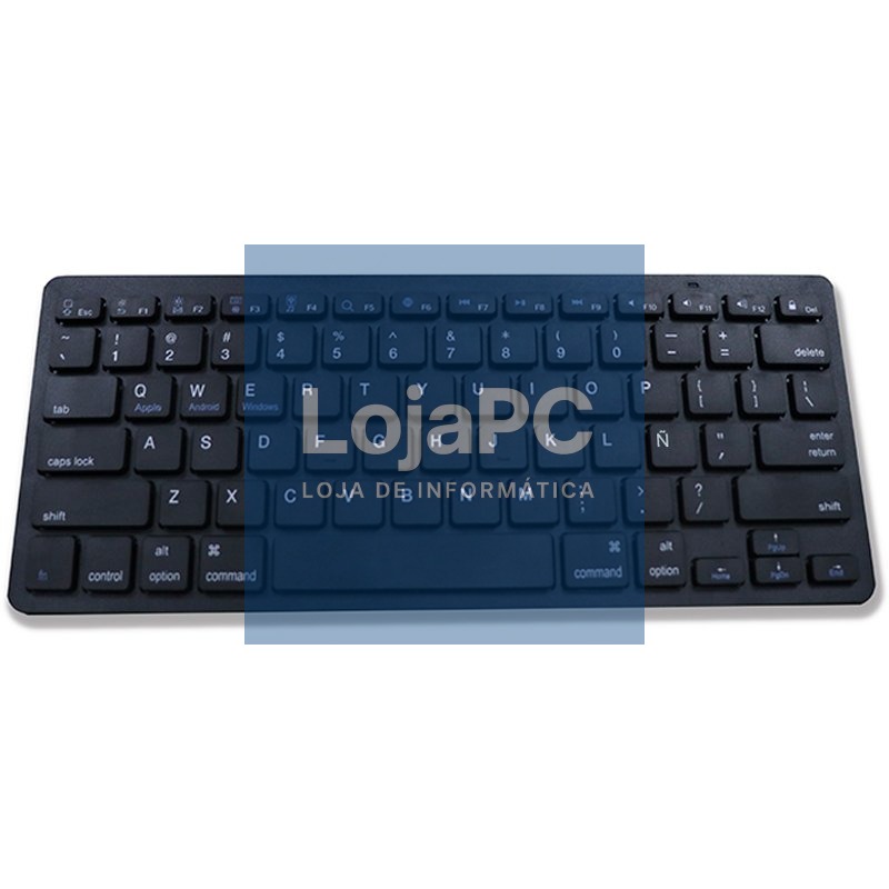 Keyboard PC Spanish Bluetooth Slim COOL Black