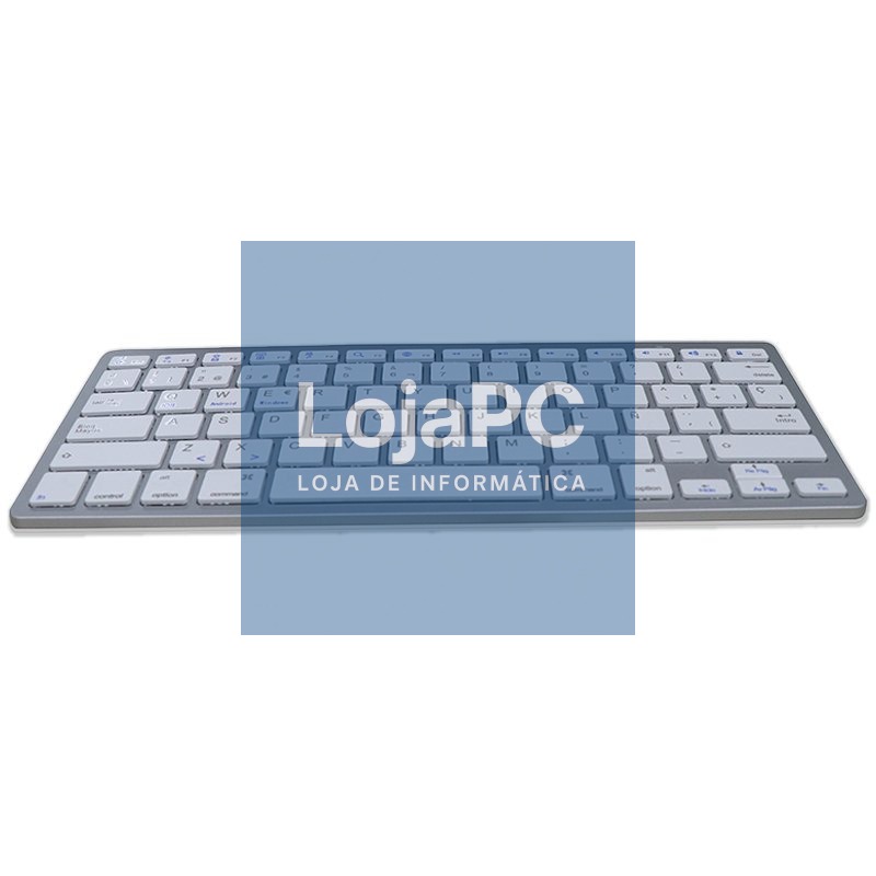 Keyboard PC Spanish Bluetooth Slim COOL White — imagem 3