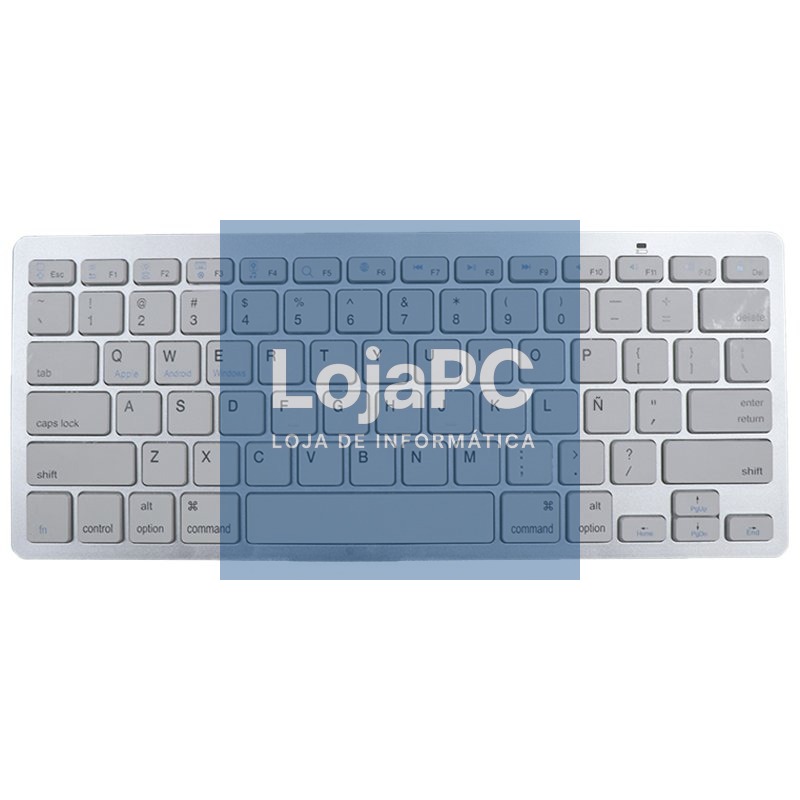 Keyboard PC Spanish Bluetooth Slim COOL White — imagem 4