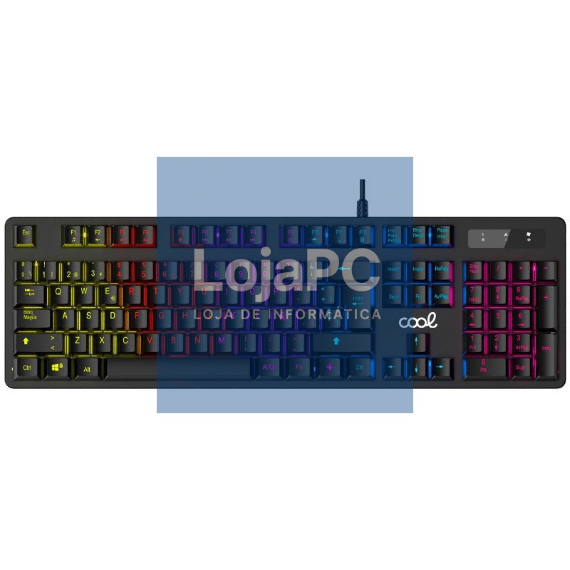 Keyboard PC Spanish Gaming Mechanical USB Cable COOL Austin — imagem 2