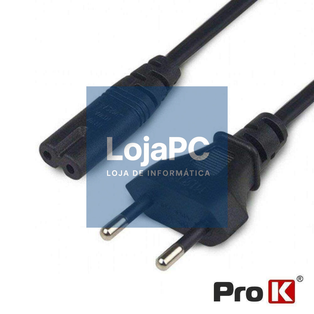 Cabo Alimentação AC Plano / Tipo 8 IEC C7 3m PROK