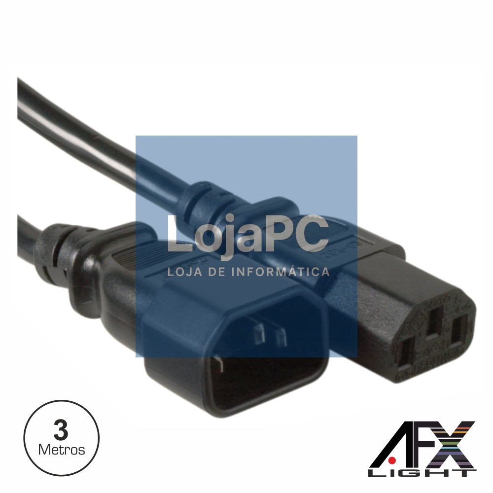 CABO ALIMENTAÇÃO IEC MACHO / FÊMEA 3M P/ PARLED710S AFXLIGHT
