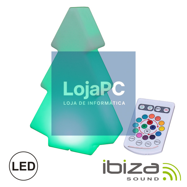 ÁRVORE DE NATAL ILUMINADA C/ LED RGB COMANDO IP65 IBIZA