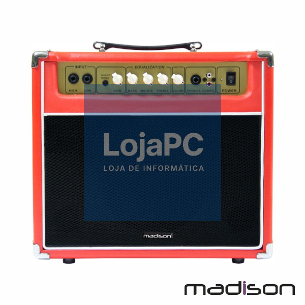 COLUNA AMPLIFICADA P/GUITARRA 8" 40W MADISON
