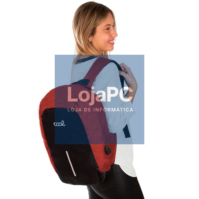 Laptop Backpack 15-16 Inch COOL Memphis Black-Red — imagem 2