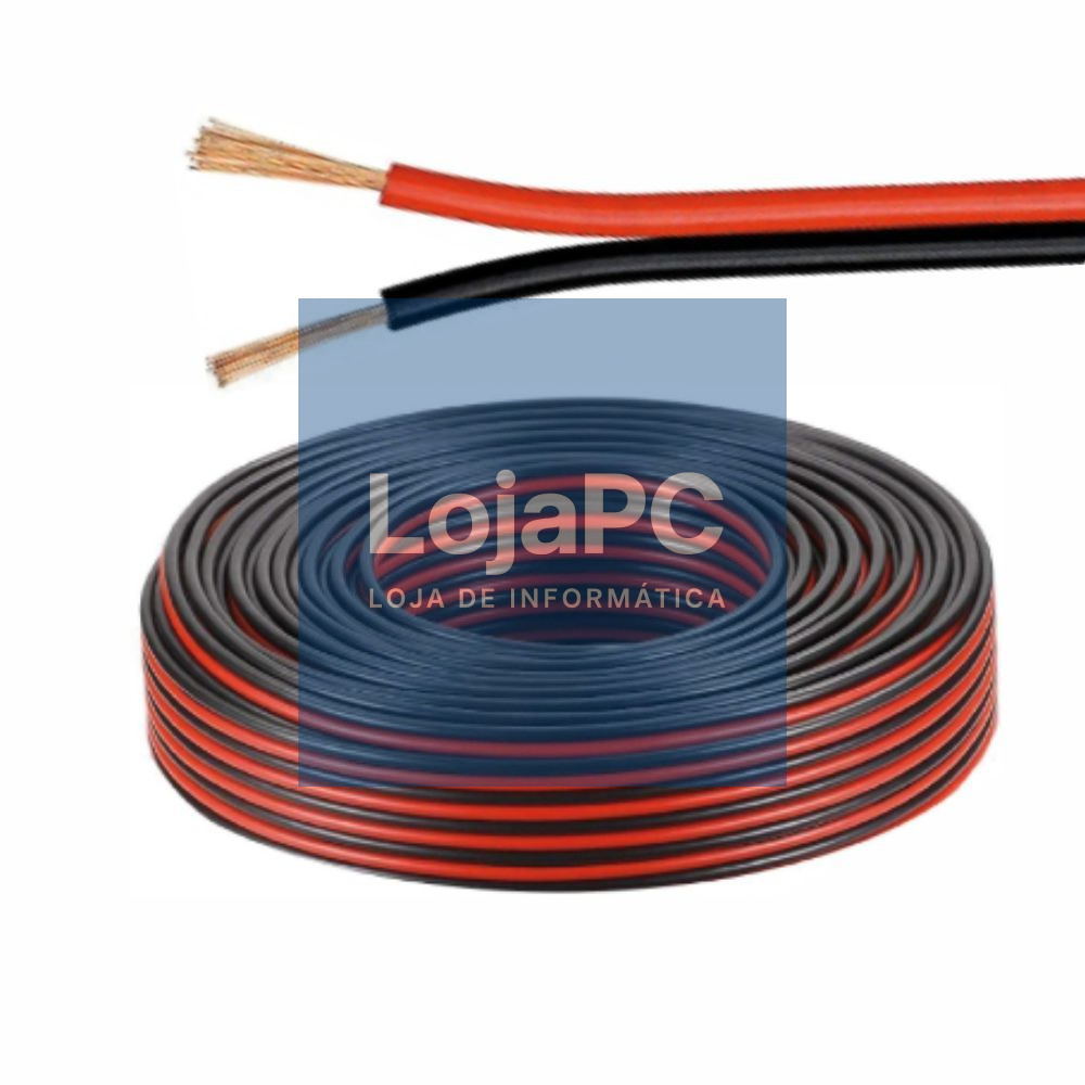 Cabo Coluna 2x0.75mm Preto/Vermelho