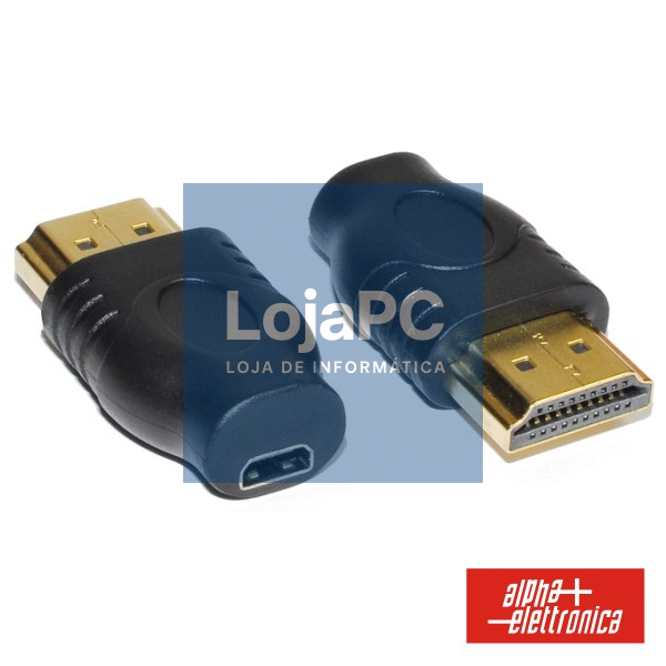 FICHA ADAPTADORA MICRO HDMI TIPO D FÊMEA / HDMI MACHO