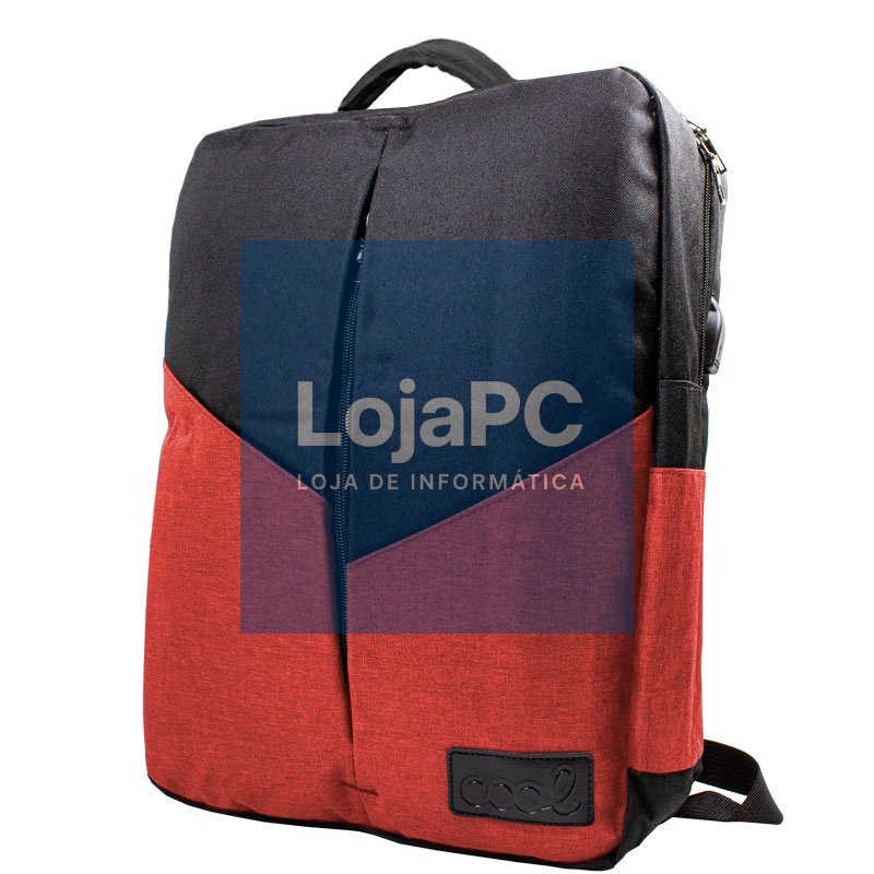 Laptop Backpack 15-16 Inch COOL Portland Black-Red