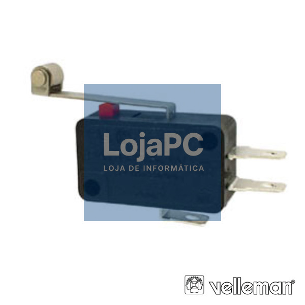 COMUTADOR MICROSWITCH 12A PATILHA GRANDE C/ RODIZIO VELLEMAN