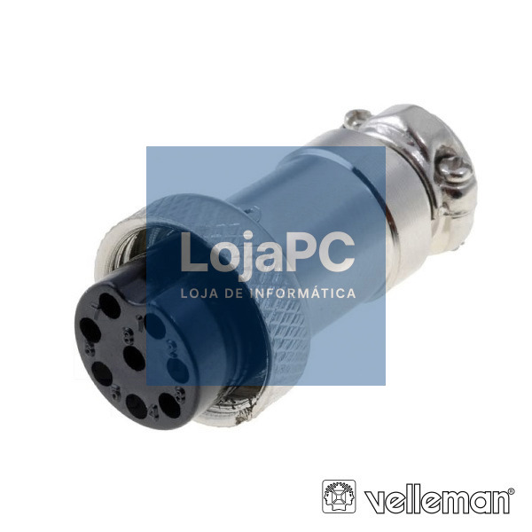 FICHA MICROFONE 8P FÊMEA DE EXTENSÃO VELLEMAN
