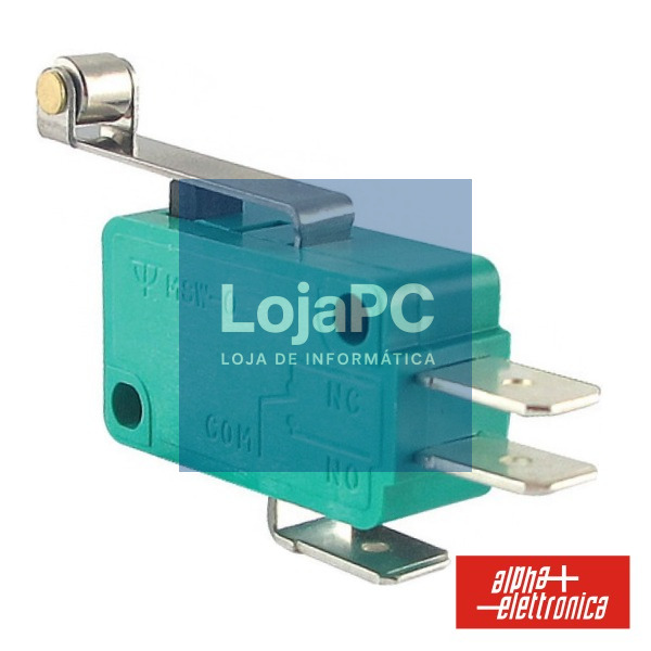 COMUTADOR MICROSWITCH 16A PATILHA GRANDE C/ RODIZIO