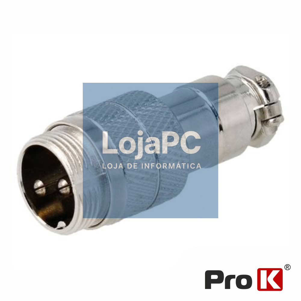 Ficha Microfone 2p Macho P/ Soldar PROK